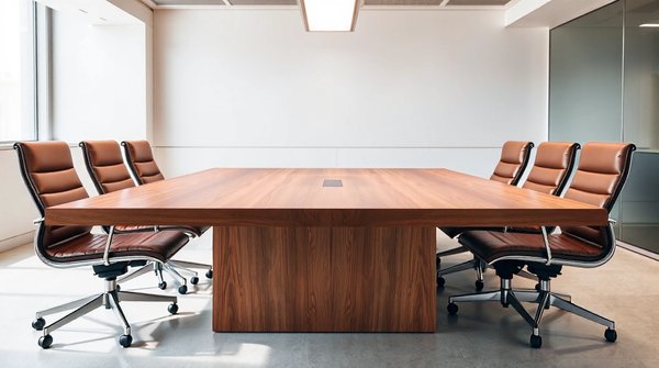 Table de réunion rectangulaire : style et fonctionnalité au bureau